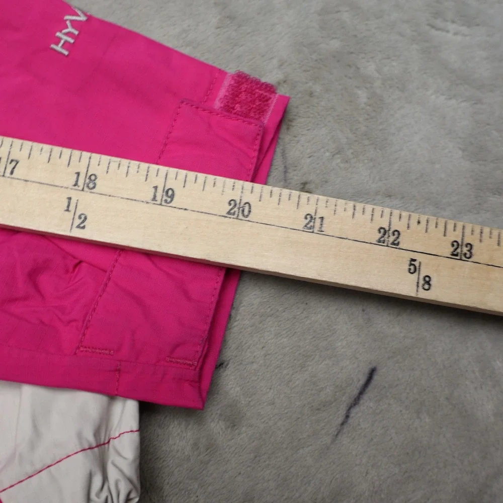 North Face Rain Jacket Girls Medium 10/12 Pink Waterproof Mesh Lined 3in1 Shell